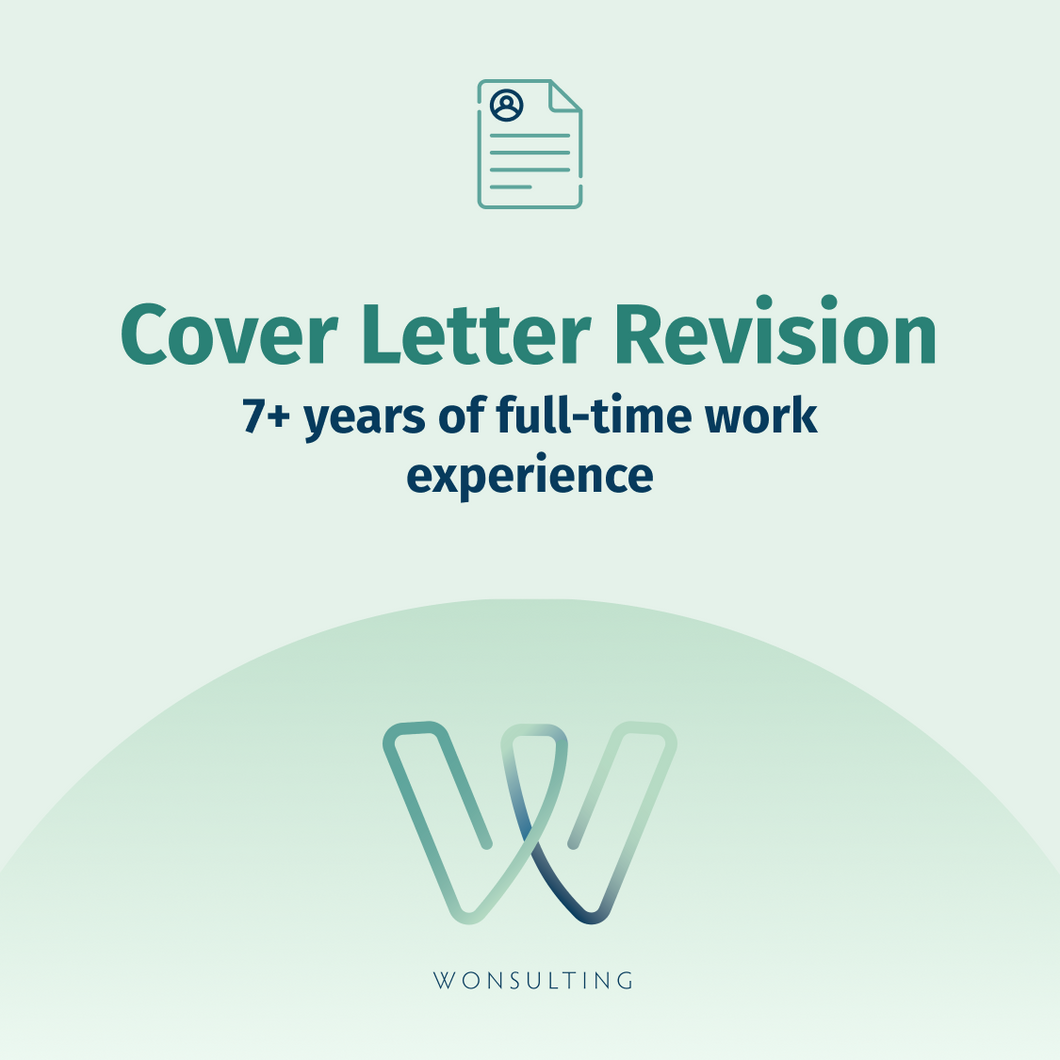 Professional - Cover Letter Revision